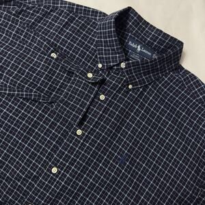 Ralph Lauren Men's Navy Checkered Shirt